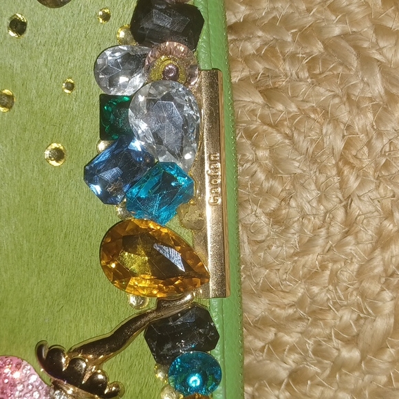 Gaofan Genuine Cowhide Leather Tinkerbell Embellished Trifold Wallet - Picture 6 of 8